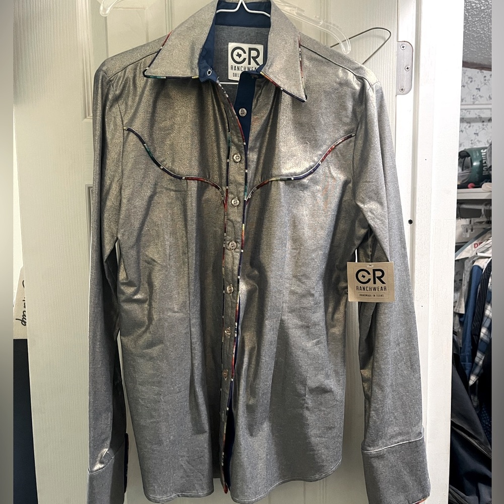 Metallic CR Ranchwear button down